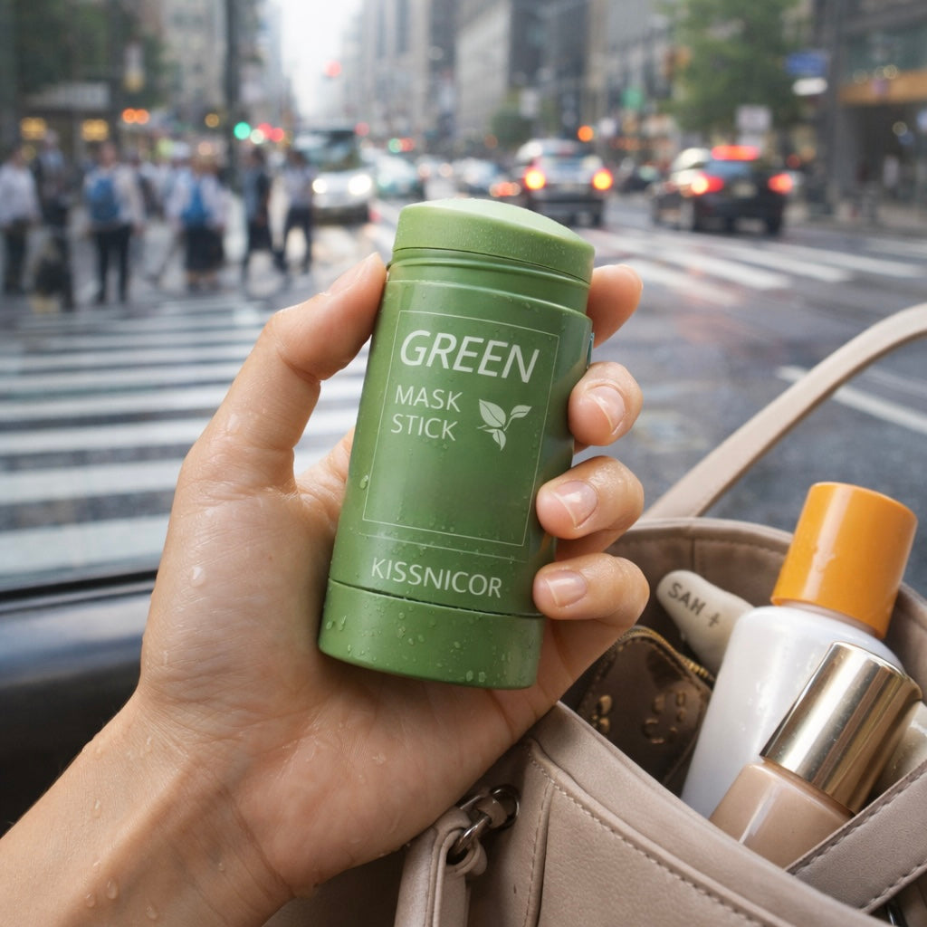 Green Tea Cleansing Mask Stick | 15-Minute T-Zone Reset | Shrink Pores | Deep Blackhead Remover