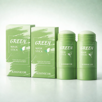 Green Tea Cleansing Mask Stick | 15-Minute T-Zone Reset | Shrink Pores | Deep Blackhead Remover
